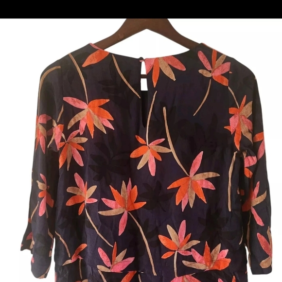 Sezane Robe Dalila Dress in Petal Print Viscose Womens Size 34 US 2 New NWT - Picture 7 of 10